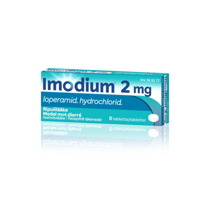 IMODIUM 2 mg tabl, kalvopääll 8 fol bild 4