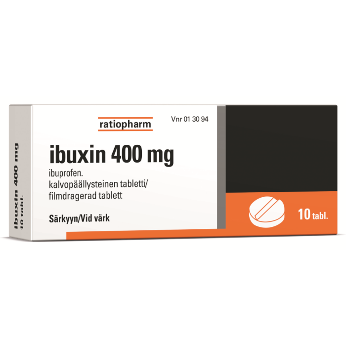 IBUXIN tabletti, kalvopäällysteinen 400 mg 10 fol kuva 2