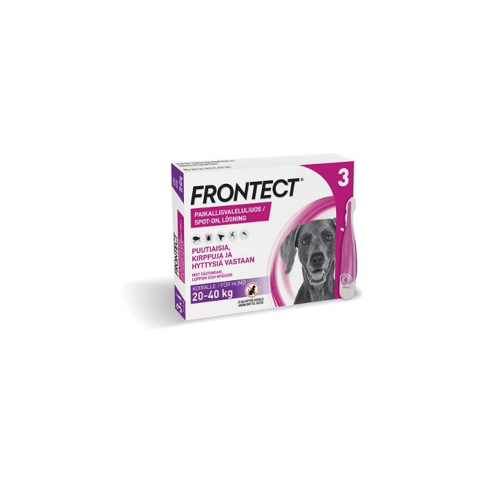 FRONTECT 270,4/2019,2 mg vet paikallisvaleluliuos (koirille 20-40 kg)3x4 ml bild 2