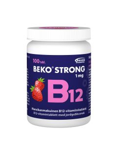 BEKO STRONG B12 1MG MANSIKKA 100 PURUTABL