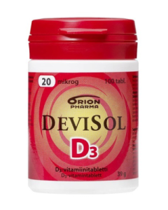 DEVISOL 20 MIKROG IMESKELYTABLETTI 100 TABL