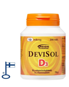 Devisol 10 mikrog imeskelytabletti 200 kpl