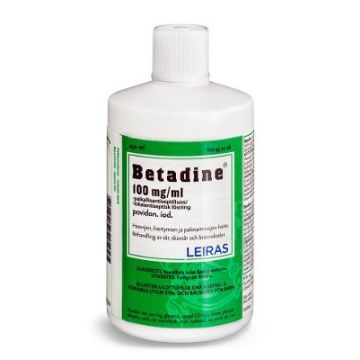 BETADINE 100 mg/ml paikallisantiseptiliuos 250 ml