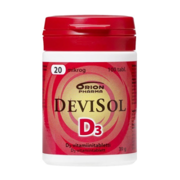 DEVISOL 20 MIKROG IMESKELYTABLETTI 100 TABL