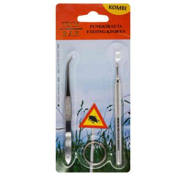 Punkkirauta Tick Bar Kombi punkkirauta+pinsetti X1 kpl