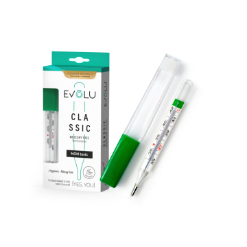 EVOLU Classic elohopeaton kuumemittari 1 kpl