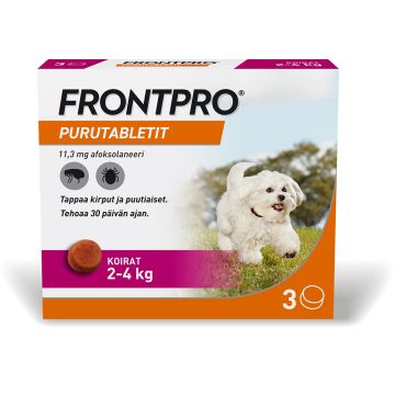 FRONTPRO 11,3 mg vet purutabl 3 fol