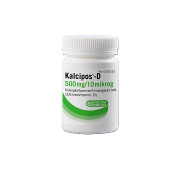 KALCIPOS-D 500 mg/10 mikrog tabl, kalvopääll 60 kpl