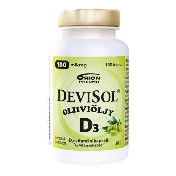 DEVISOL OLIIVIÖLJY 100 MIKROG 100 KAPS