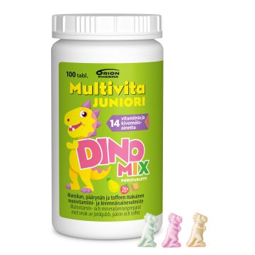 MULTIVITA JUNIORI DINO MIX MONIVITAMIINI 100 PURUTABL