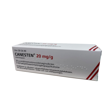 CANESTEN 20 mg/g emätinemulsiovoide (3 asetinta)20 g