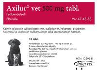 AXILUR 500 mg vet tabl 10 fol