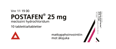 POSTAFEN 25 mg tabl 10 fol