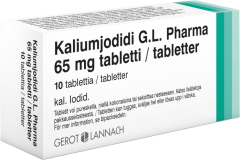 KALIUMJODIDI G.L.PHARMA tabletti 65 mg 10 fol