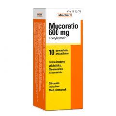 MUCORATIO 600 mg poretabl 10 kpl