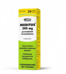 MEDITUS 200 mg poretabl 20 kpl